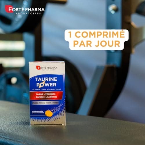 Forté Pharma - Taurine Power Complément Alimentaire Booster d'Énergie Goût Agrumes