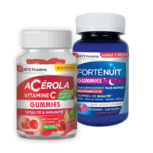 Forté Pharma Gummies Anti-Fatigue Sommeil Vitamine C 30 Pièces