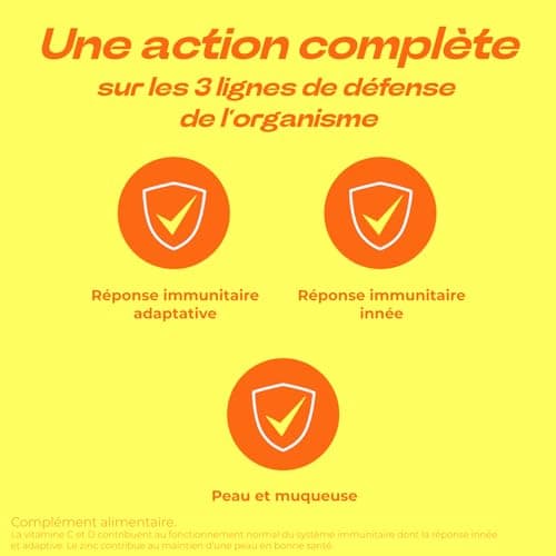 Berocca Immunité Flash - Soutient Système Immunitaire - Zinc, Vitamine D & C - Goût Orange - 60 Comprimés Effervescents