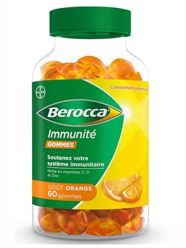 Berocca Immunité Gommes - Immunité et goût fruité - Parfait pour les familles - Boîte de 60 Gommes - Immunité renforcée