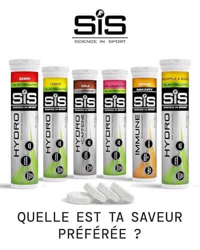 Science in Sport Hydro Électrolytes Hydratation sans Sucre - 20 Comprimés Vegan & Sans Gluten, Rééquilibre Électrolytiqu