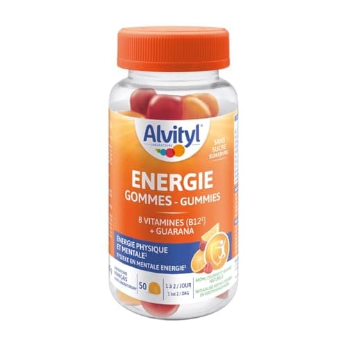 Alvityl Energie Gummies - 8 Vitamines & Guarana - Energie pour Tous les Âges - 50 Gummis