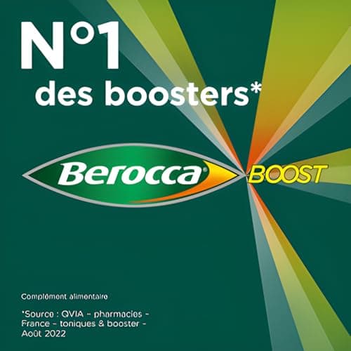 Berocca® Boost Stick - Complément énergisant avec Vitamine B12 & Caféine - 2x14 Sachets de Goût Cola pour Réduire la Fat