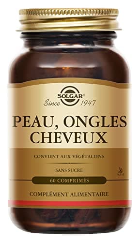 Solgar Peau Ongles Cheveux Beauté Nutriments Essentiels Zinc Vitamine C Acides Aminés Cuivre Forme Brevetée de MSM Compl