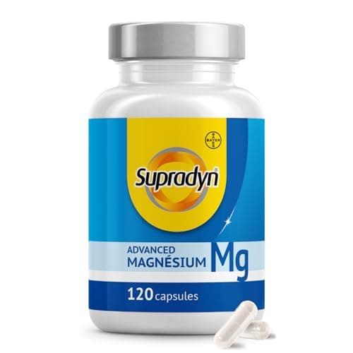 Supradyn® Advanced Magnesium Complex 5 en 1 - Complément Alimentaire Anti-Fatigue, 120 Gélules - Magnésium Oxyde, Citrat