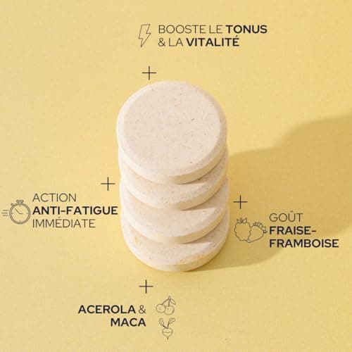EPYCURE Boost Énergie pour Combattre la Fatigue et Renforcer l'Immunité - 98% Naturel - Vitamine C, Zinc, Maca, Sélénium