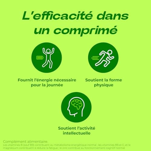 Berocca Energie Orange | Multivitamines et Minéraux | Vitamine C, B3, B5, B1, B12, Calcium, Magnésium et Zinc | Aide à r