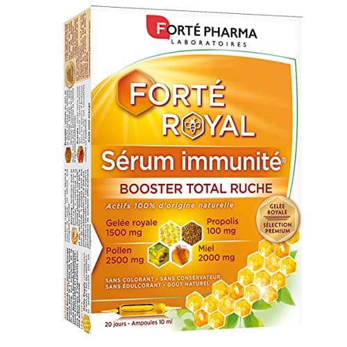 Ginseng Naturel pour Personnes Fatiguées - Complément Alimentaire Énergie Forte 20 Ampoules 20 Jours - Forté Pharma — Sérum Royal