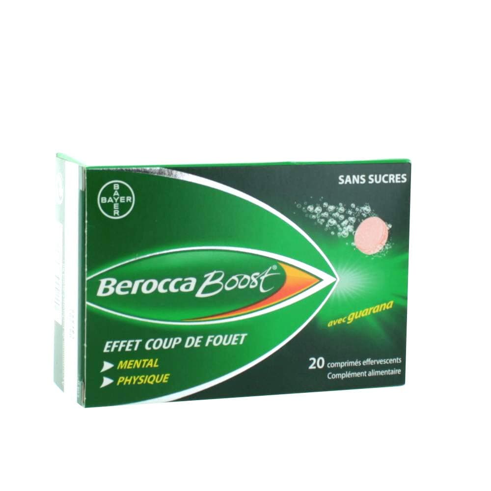 Berocca Boost 20 Capsules - Complexe de Vitamine B pour Énergie Maximale, Supplément Antioxydant pour Adultes, 20 Compri