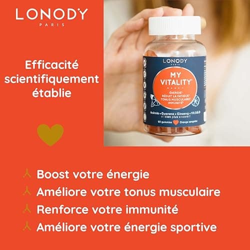 Lonody Pack 3 mois Gummies Multivitamines - Vitalité, Immunité et Energie pour Adults - Vitamine D, C et B12 - Zinc et G