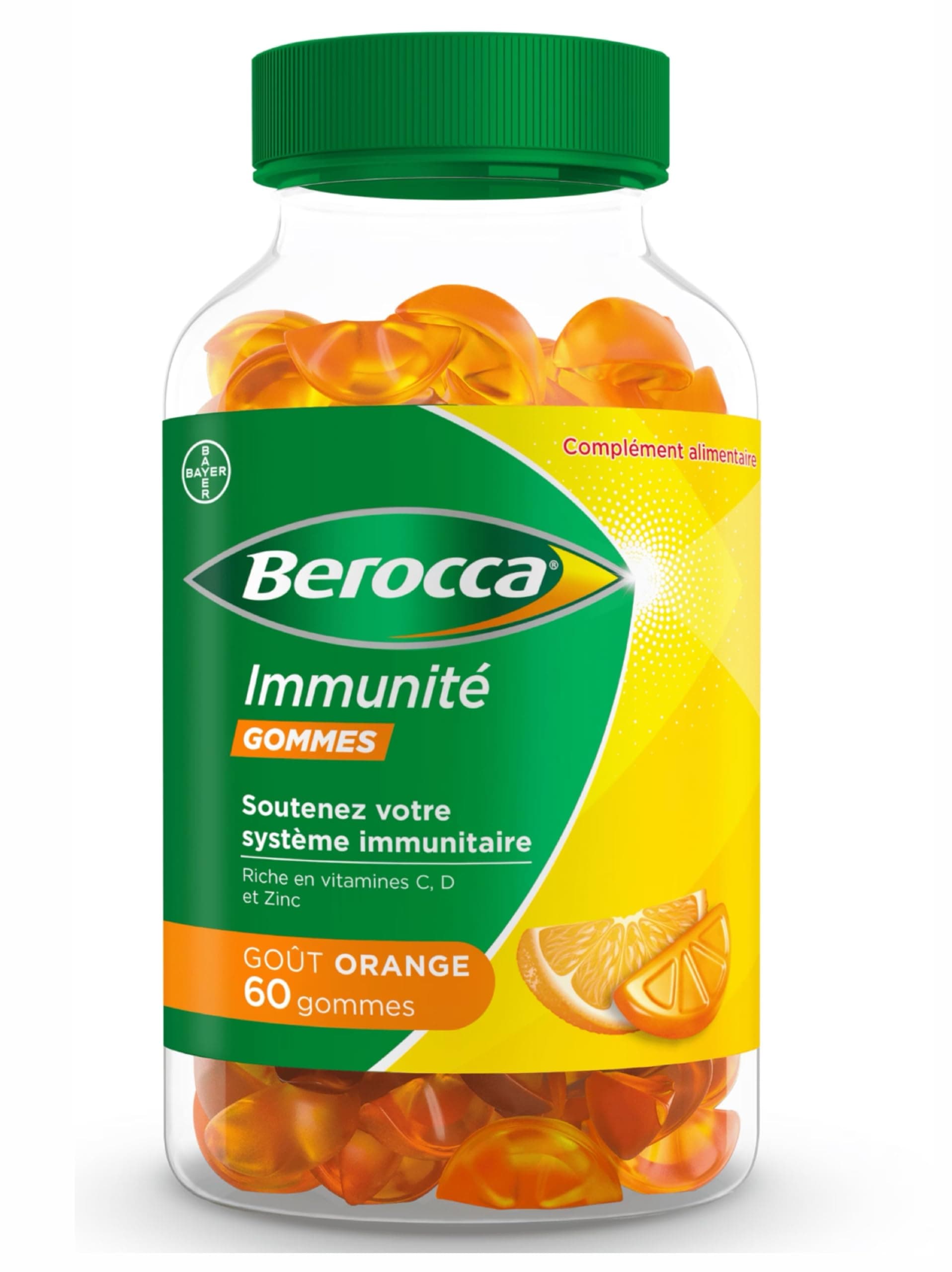 Berocca Immunité Gommes - Immunité et goût fruité - Parfait pour les familles - Boîte de 60 Gommes - Immunité renforcée