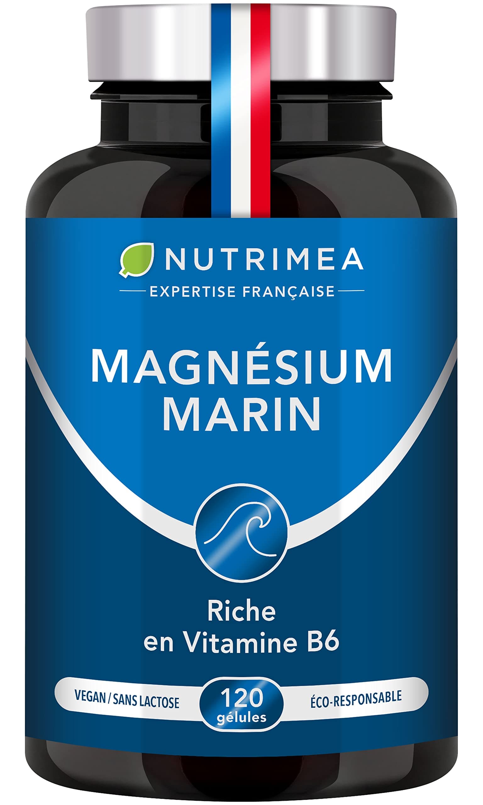 Magnésium Marin et Vitamine B6 Simag55™ | Combattant la Fatigue pour les Adultes | 150 mg/jour | 120 Gélules Végétales |