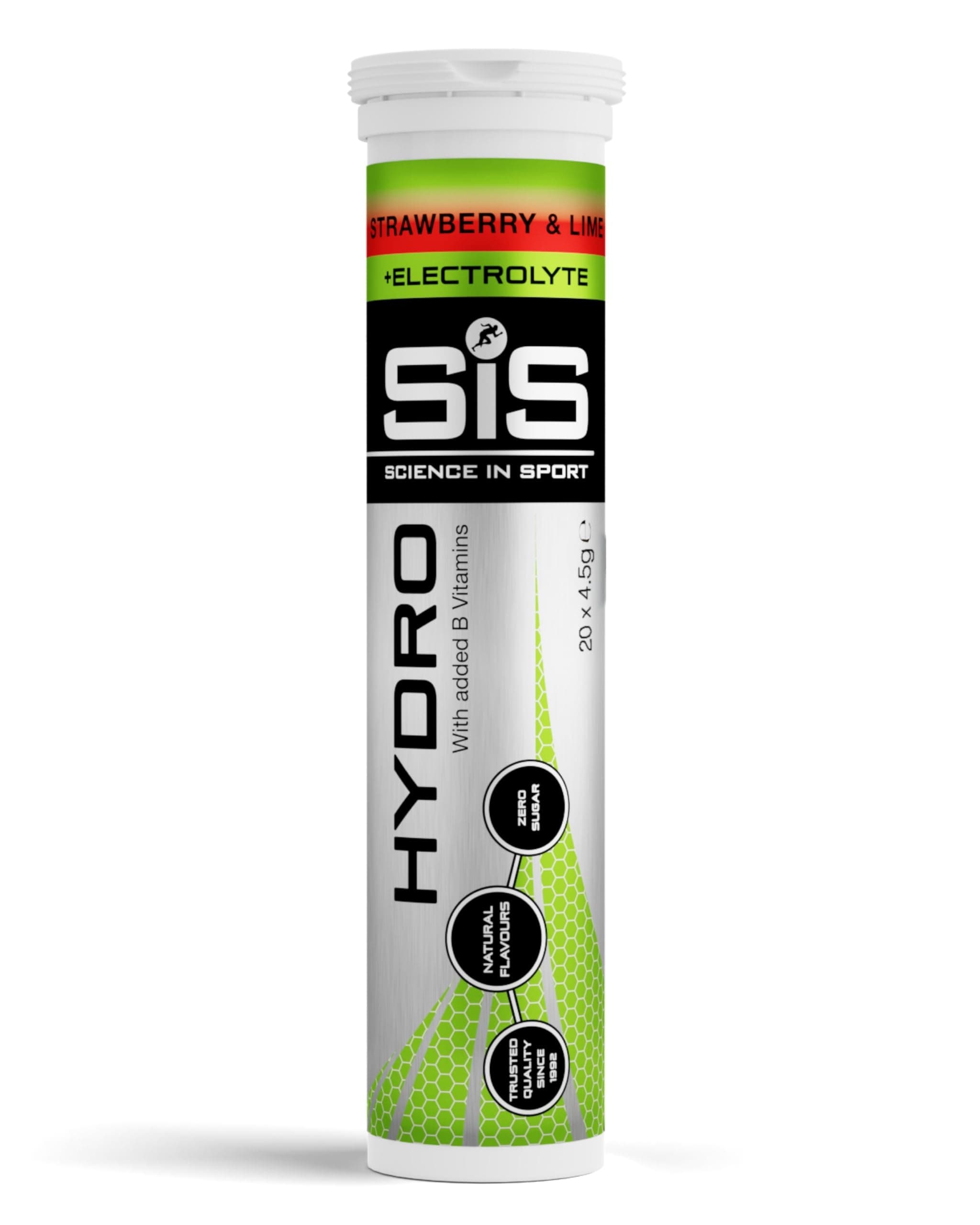Science in Sport Hydro Électrolytes Hydratation sans Sucre - 20 Comprimés Vegan & Sans Gluten, Rééquilibre Électrolytiqu